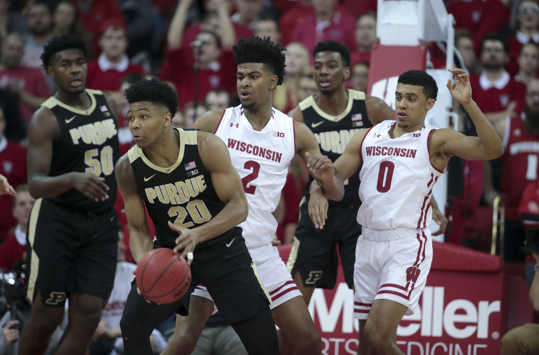 Boilermakers 84, Badgers 80 (OT)